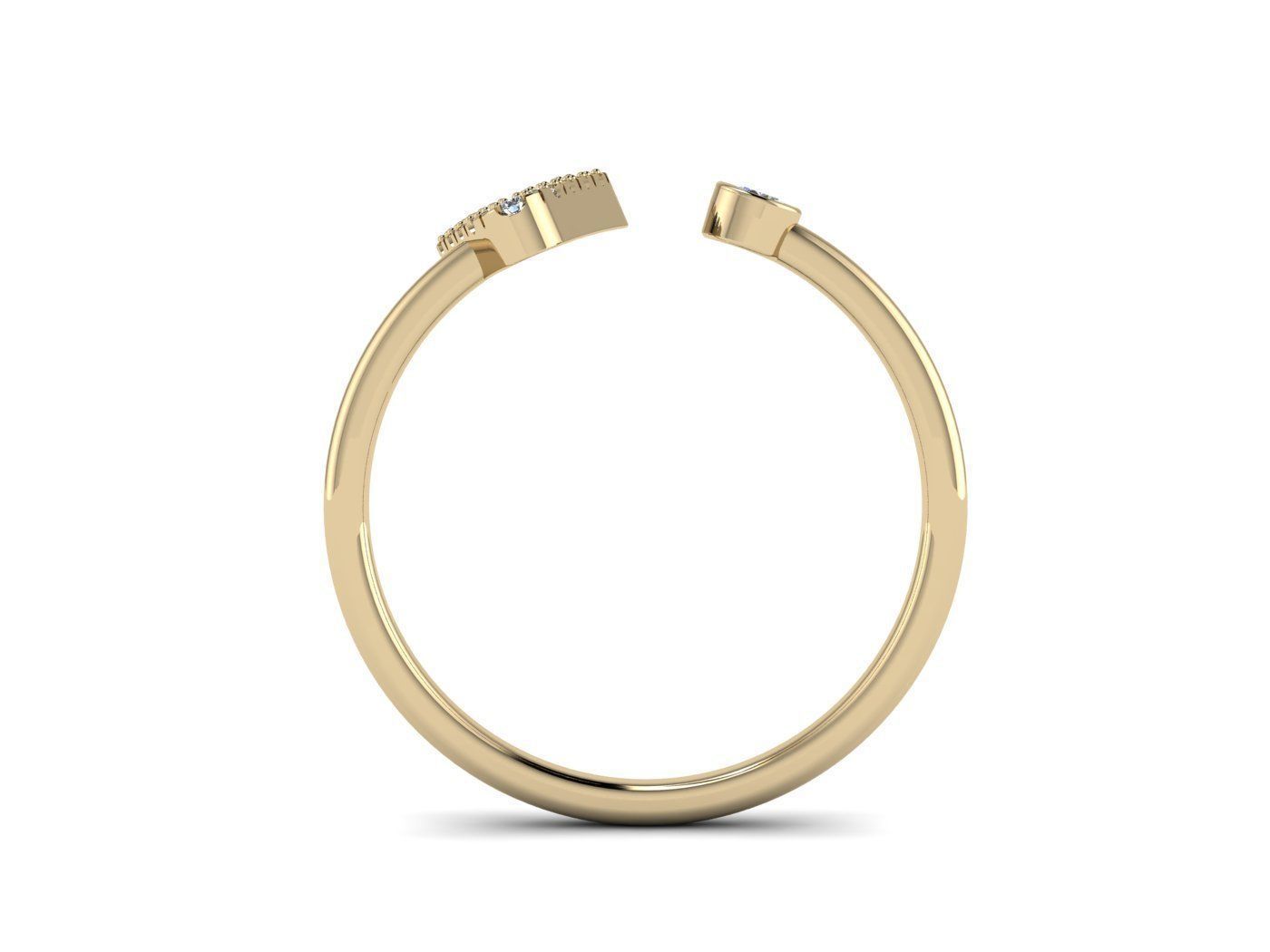 Alphabet Jewelry Rings 3D Model Collection_88