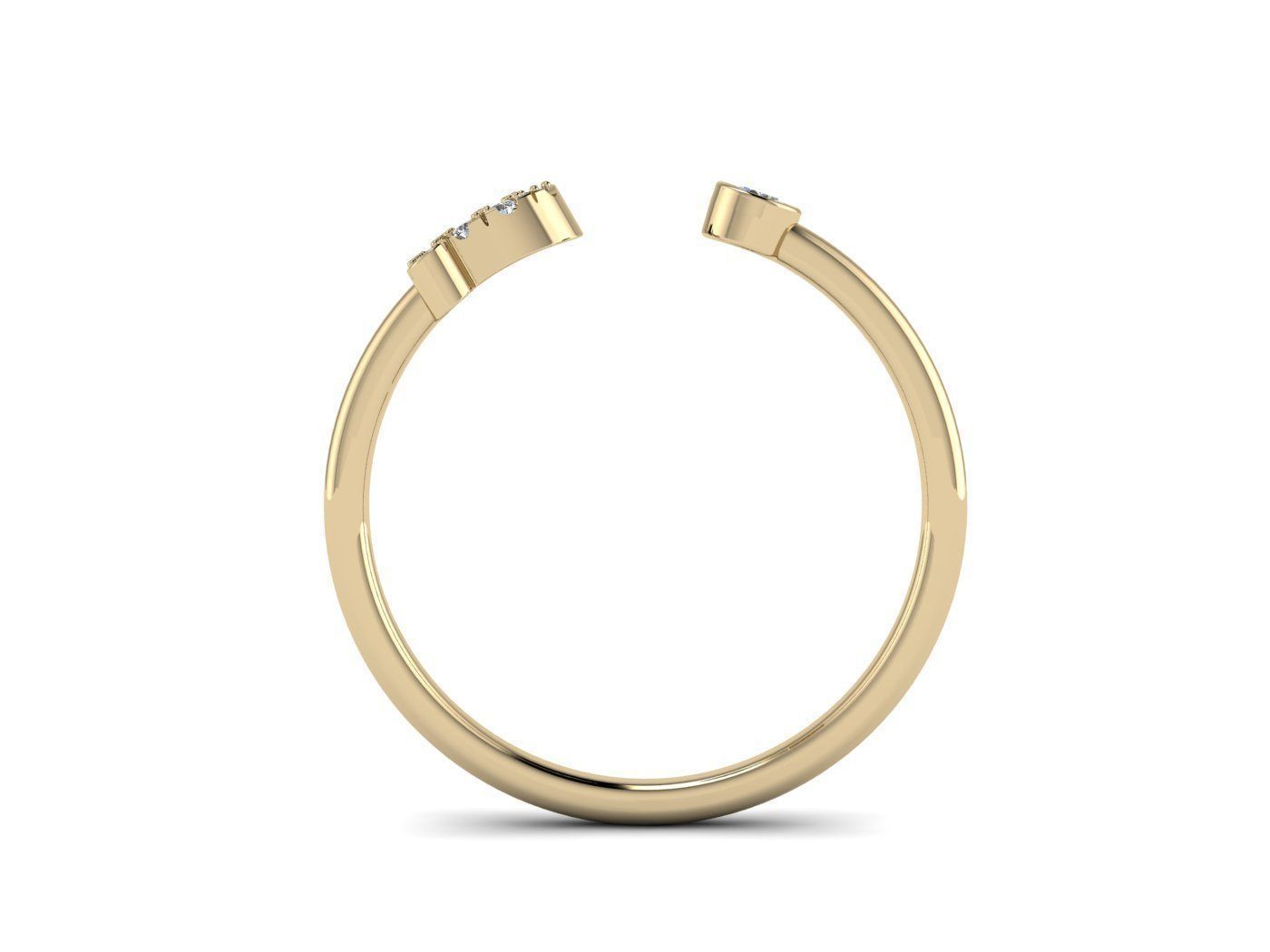 Alphabet Jewelry Rings 3D Model Collection_63