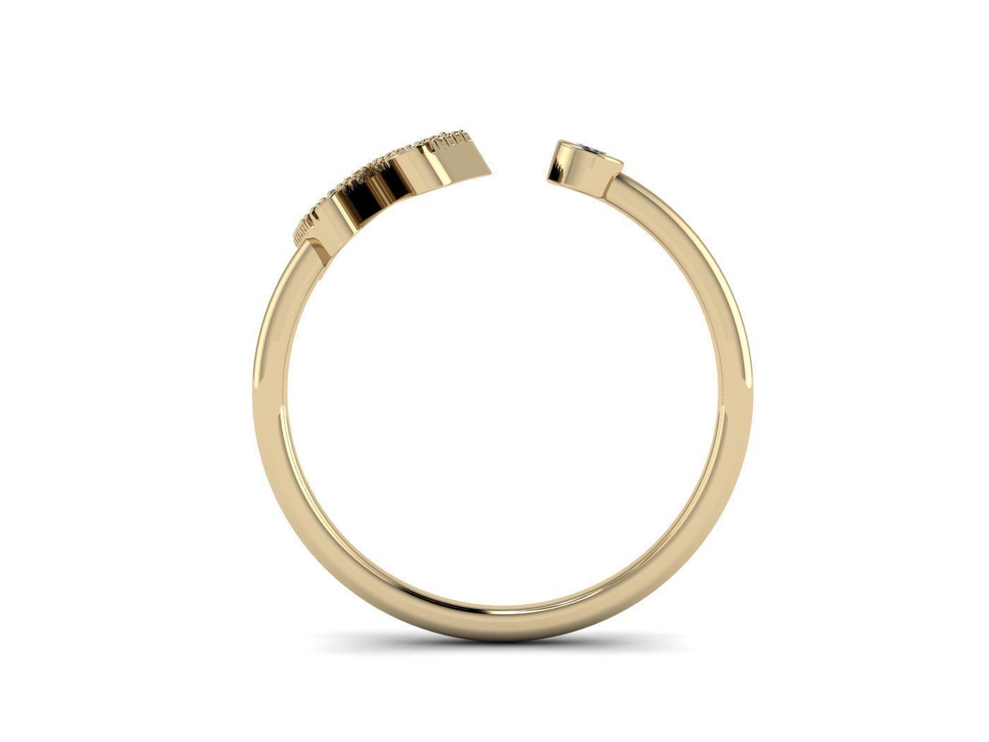 Alphabet Jewelry Rings 3D Model Collection_92