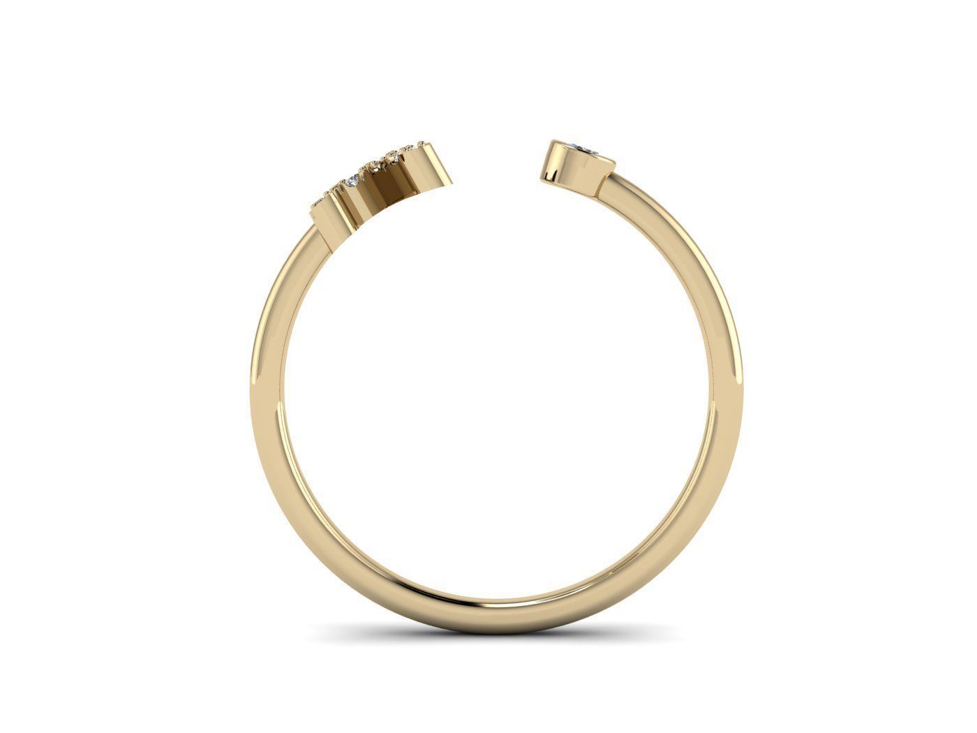 Alphabet Jewelry Rings 3D Model Collection_67