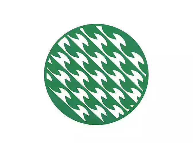 Coaster houndstooth pattern