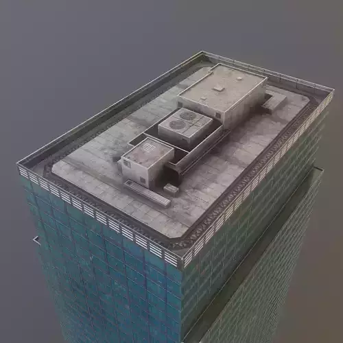 Skyscraper - 560 Mission Low-poly 3D model