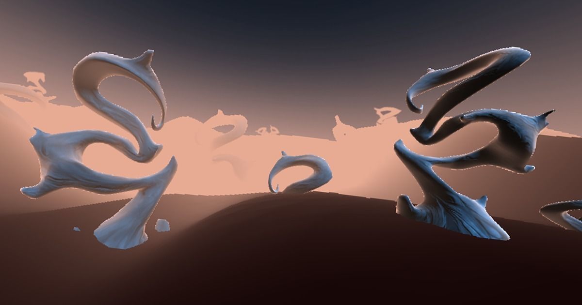 DARK TREE Low-poly 3D model_1