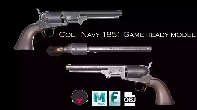 Colt Navy 1851 GAME READY MODEL