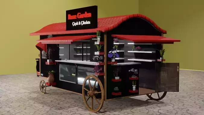 flower shop phaeton cart