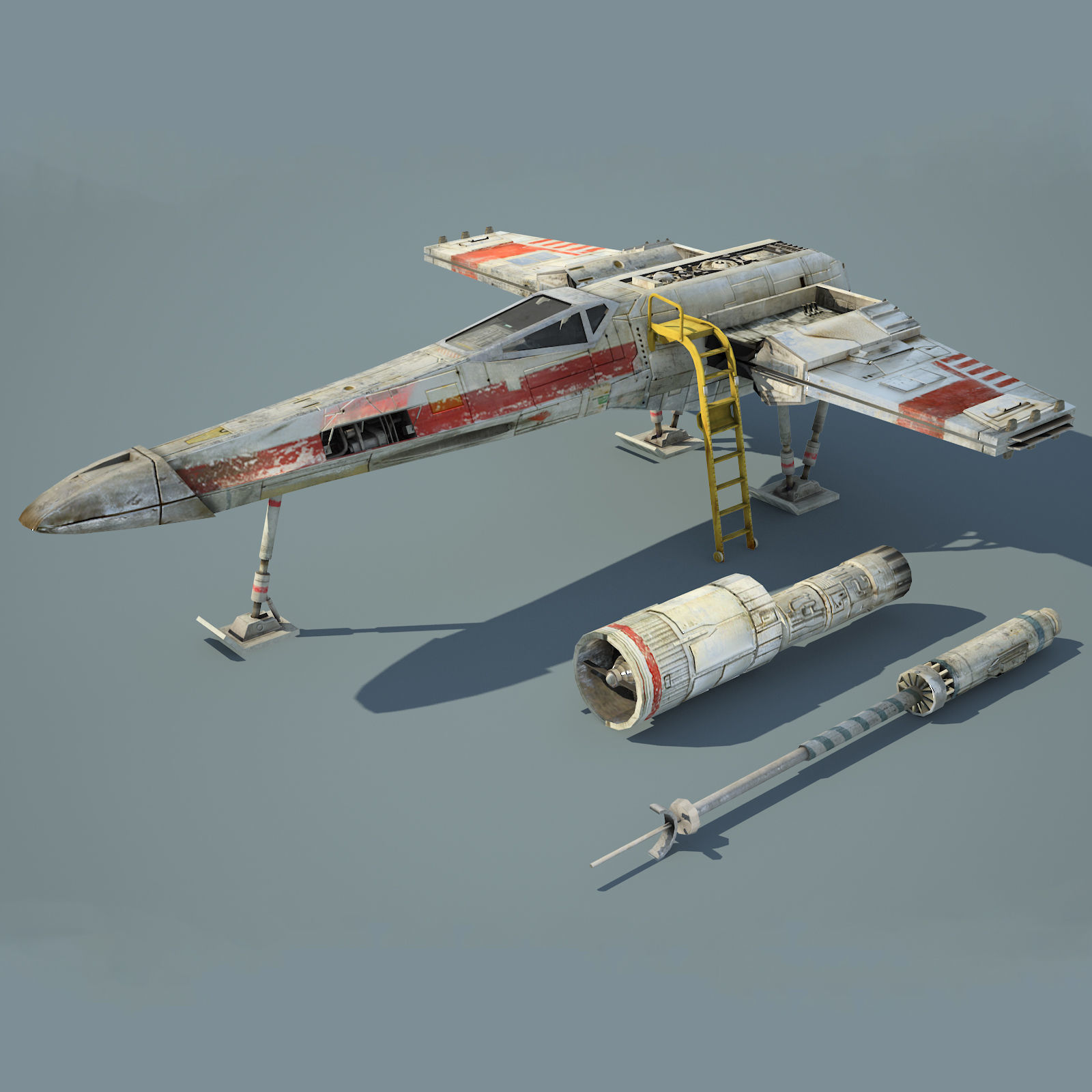 Ultimate Game Ready Star Wars Vehicles Collection Low-poly 3D model_15