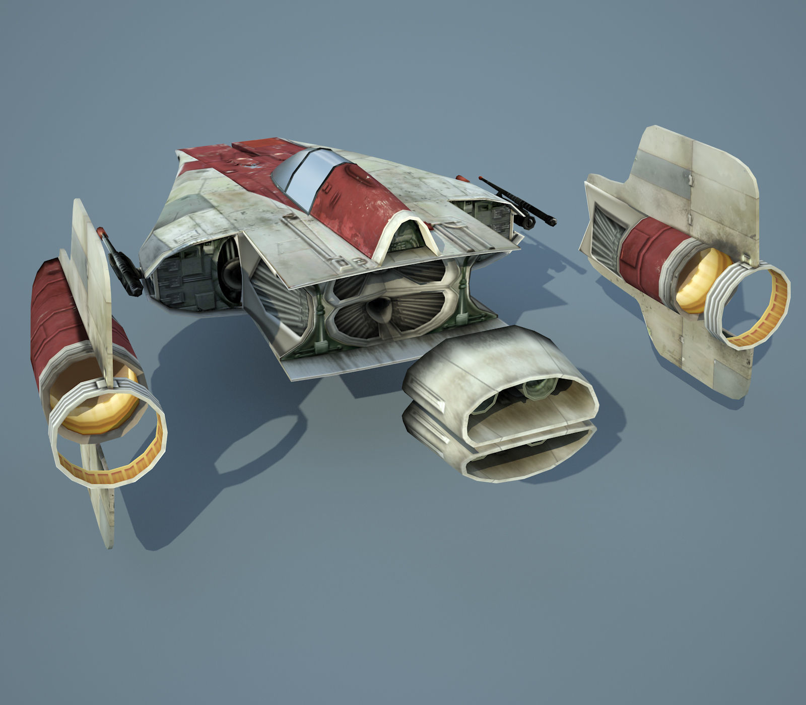 Ultimate Game Ready Star Wars Vehicles Collection Low-poly 3D model_43