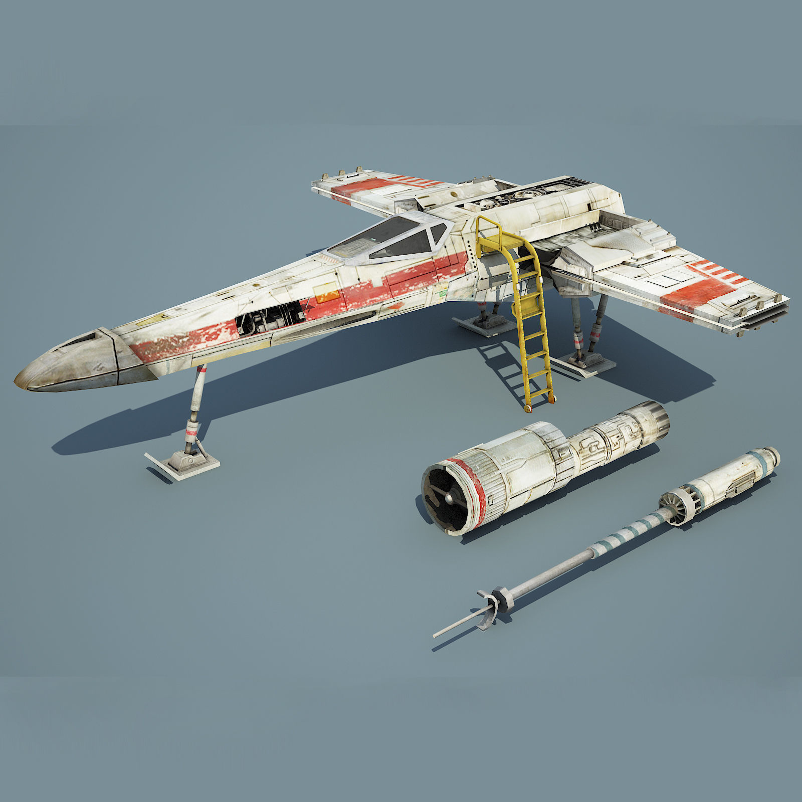 Ultimate Game Ready Star Wars Vehicles Collection Low-poly 3D model_14