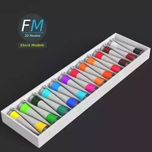 Acrylic paint color set