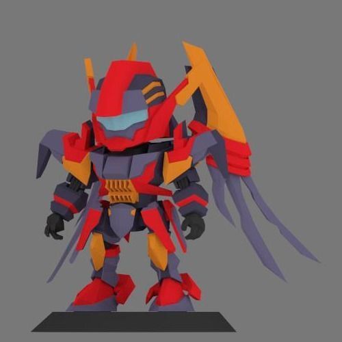 Super Mecha 18 - Jardean of Code Name M444R - 3D Print Ready 3D print model_1