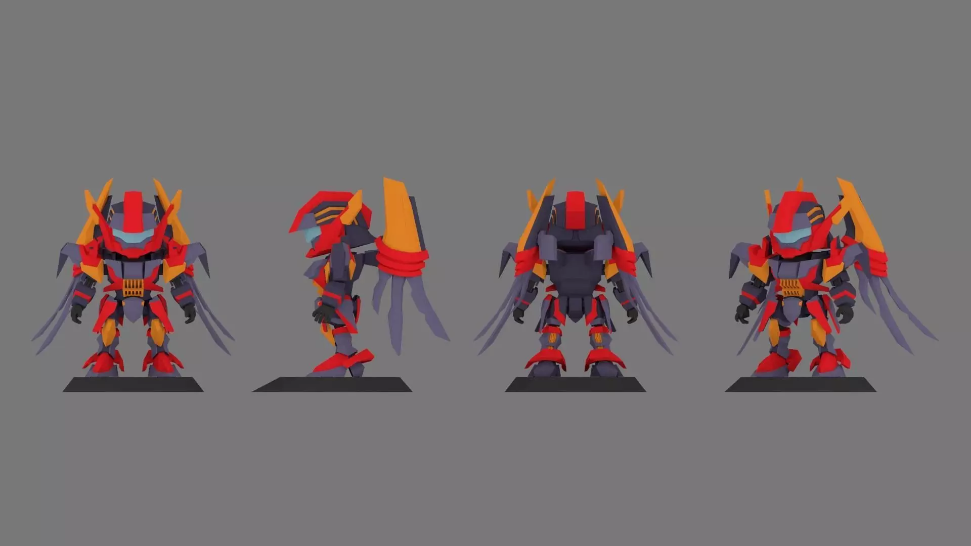 Super Mecha 18 - Jardean of Code Name M444R - 3D Print Ready 3D print model_0