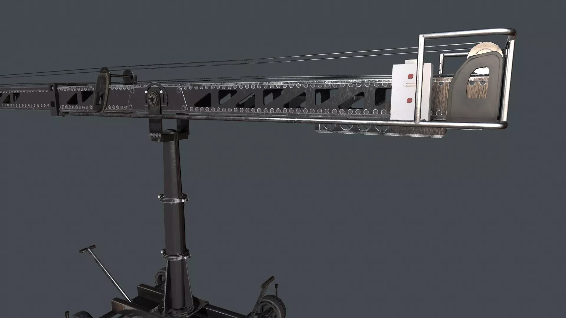 Techno Crane 50 Low-poly 3D model_0