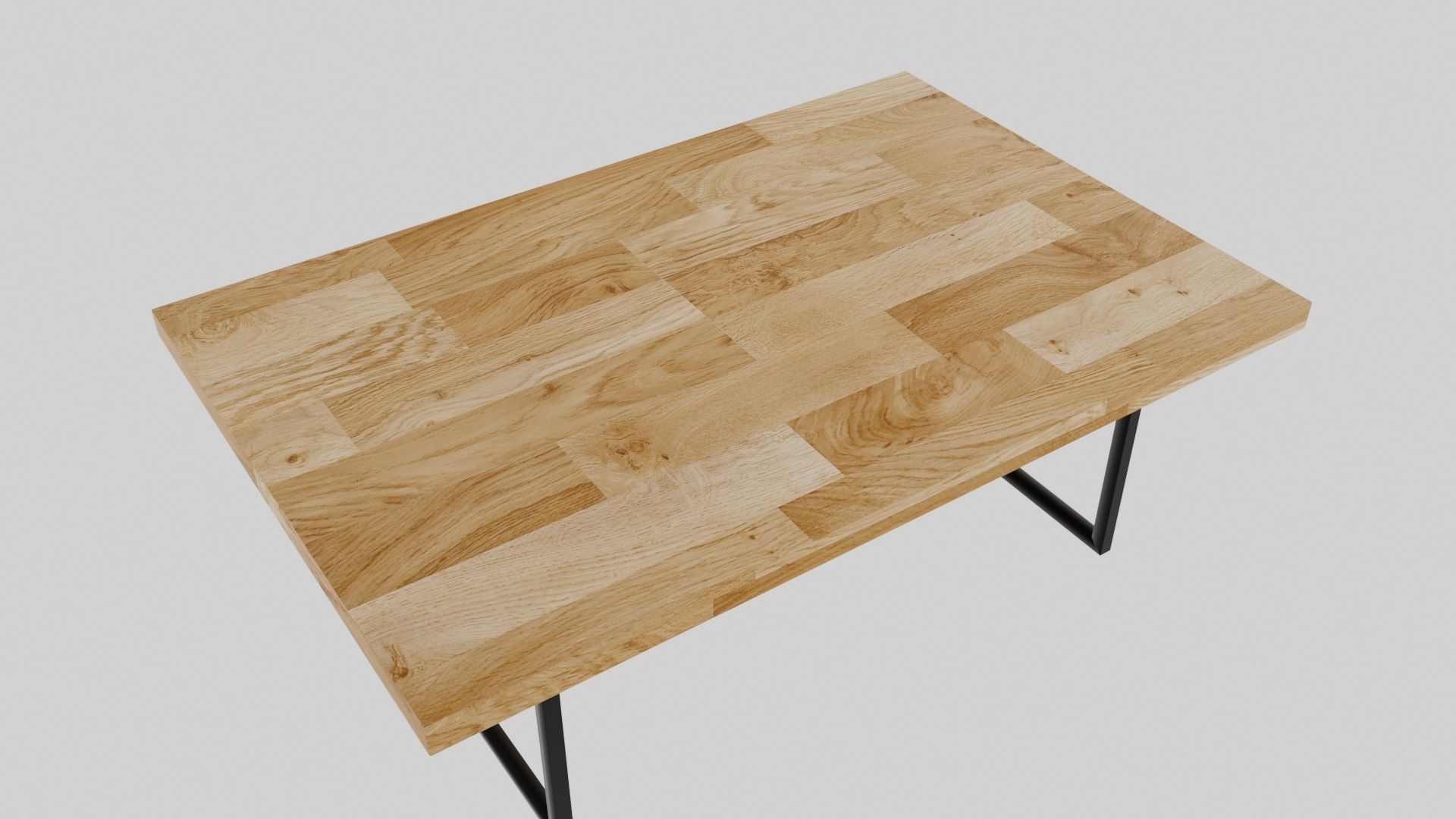  Coffee Table Low-poly 3D model_2