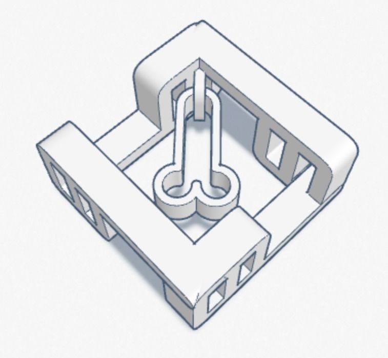 Fxxk Chinese New Year hanger 3D print model_1