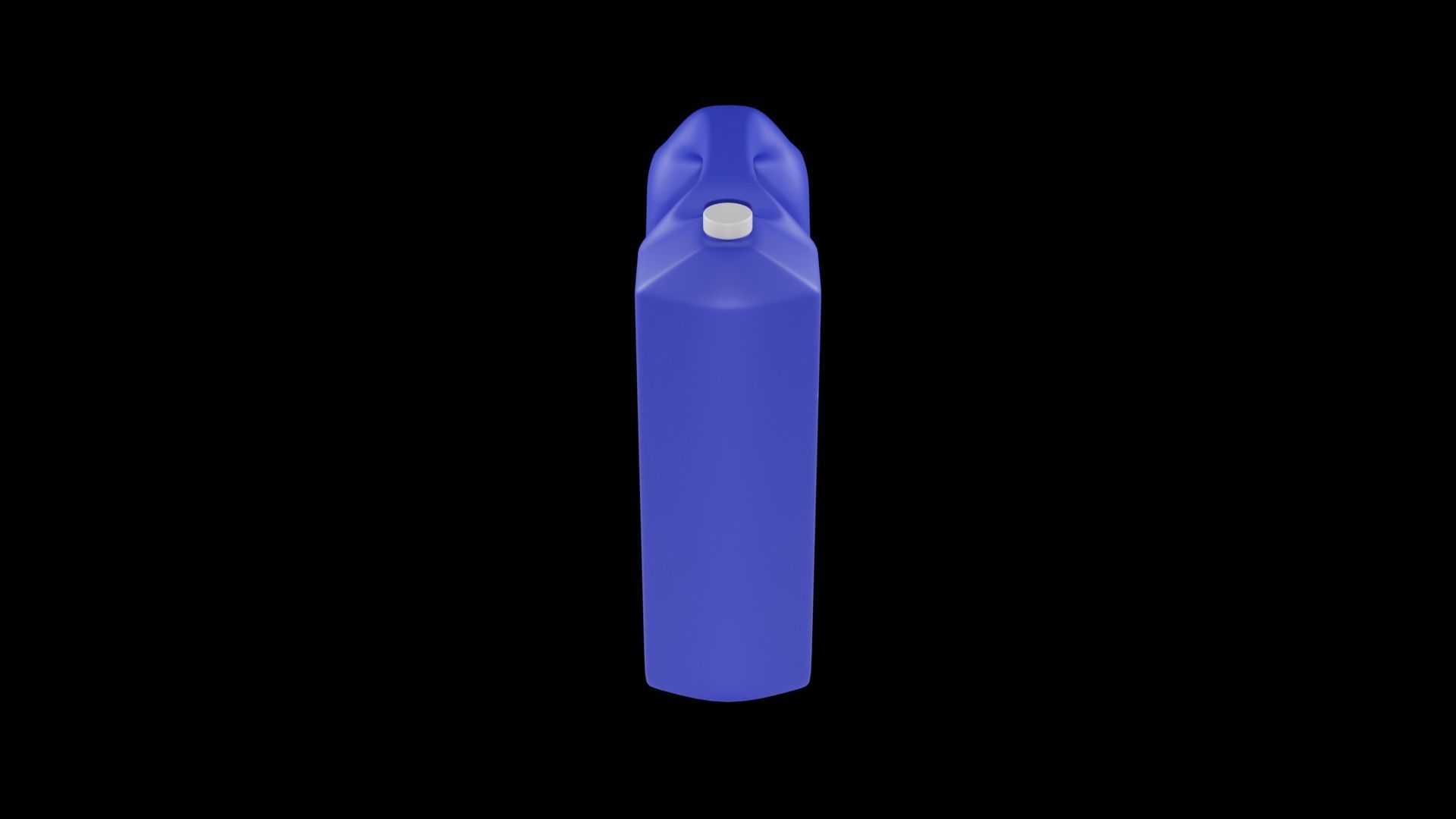 Plastic Liquid Container Low-poly 3D model_9
