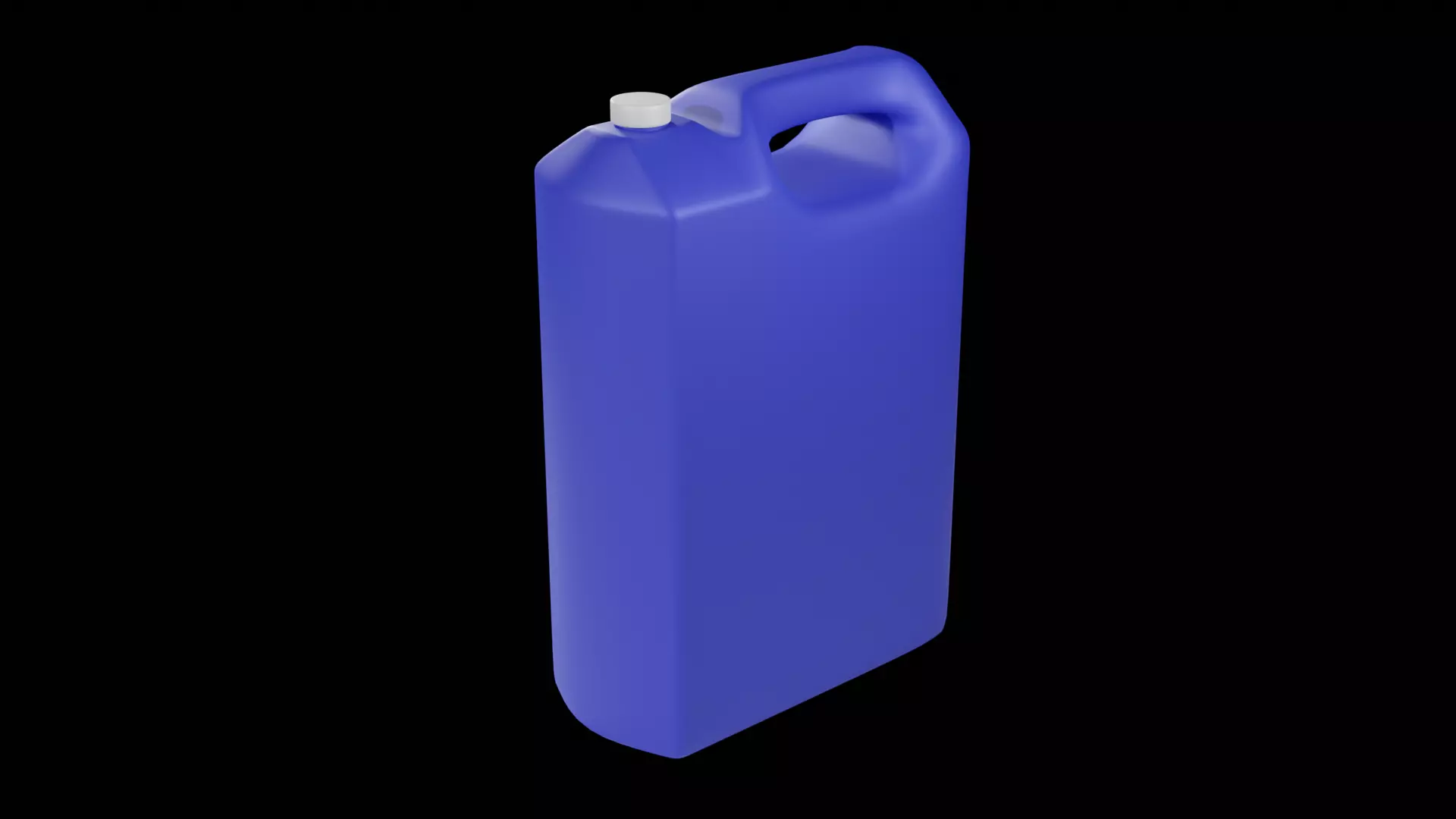 Plastic Liquid Container Low-poly 3D model_0