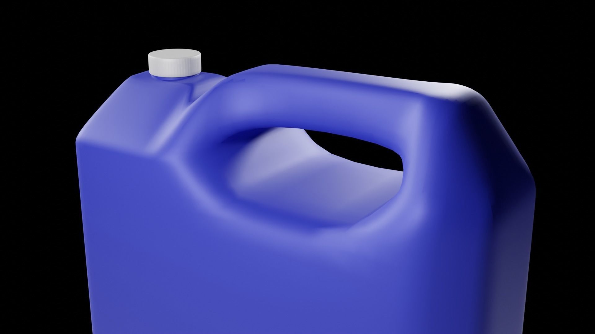 Plastic Liquid Container Low-poly 3D model_14