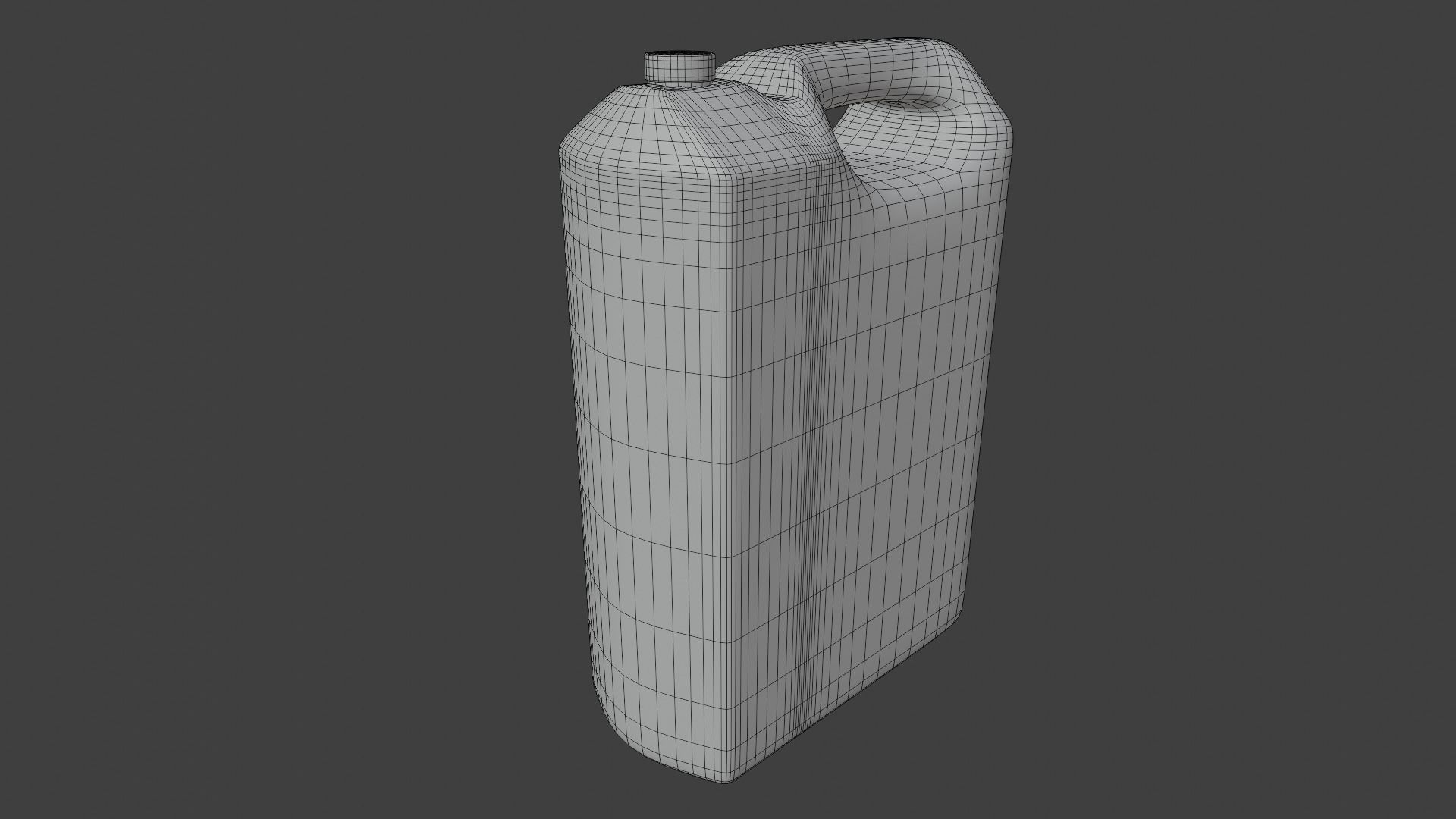 Plastic Liquid Container Low-poly 3D model_15