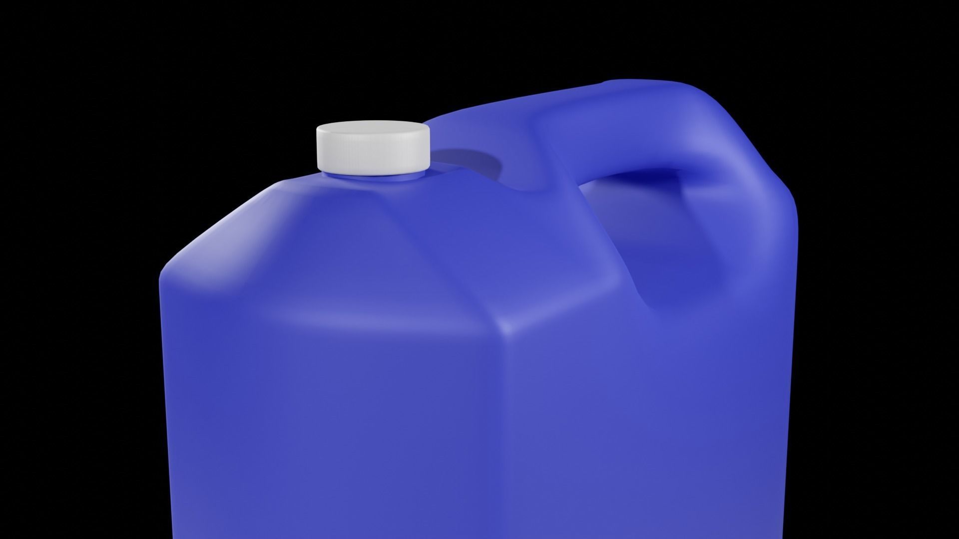 Plastic Liquid Container Low-poly 3D model_13