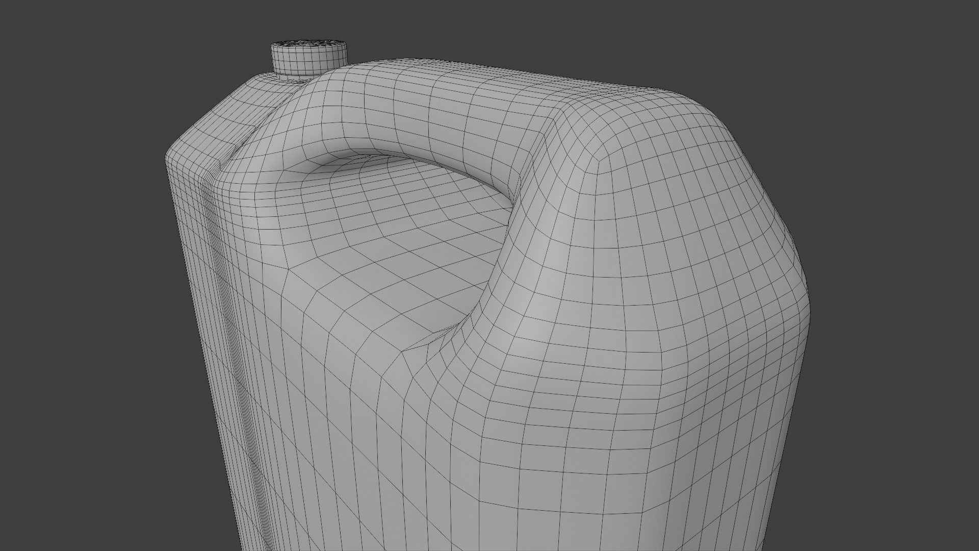 Plastic Liquid Container Low-poly 3D model_18