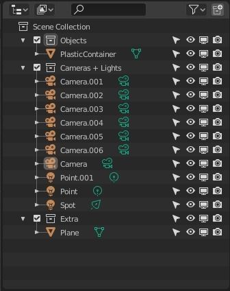 Plastic Liquid Container Low-poly 3D model_20