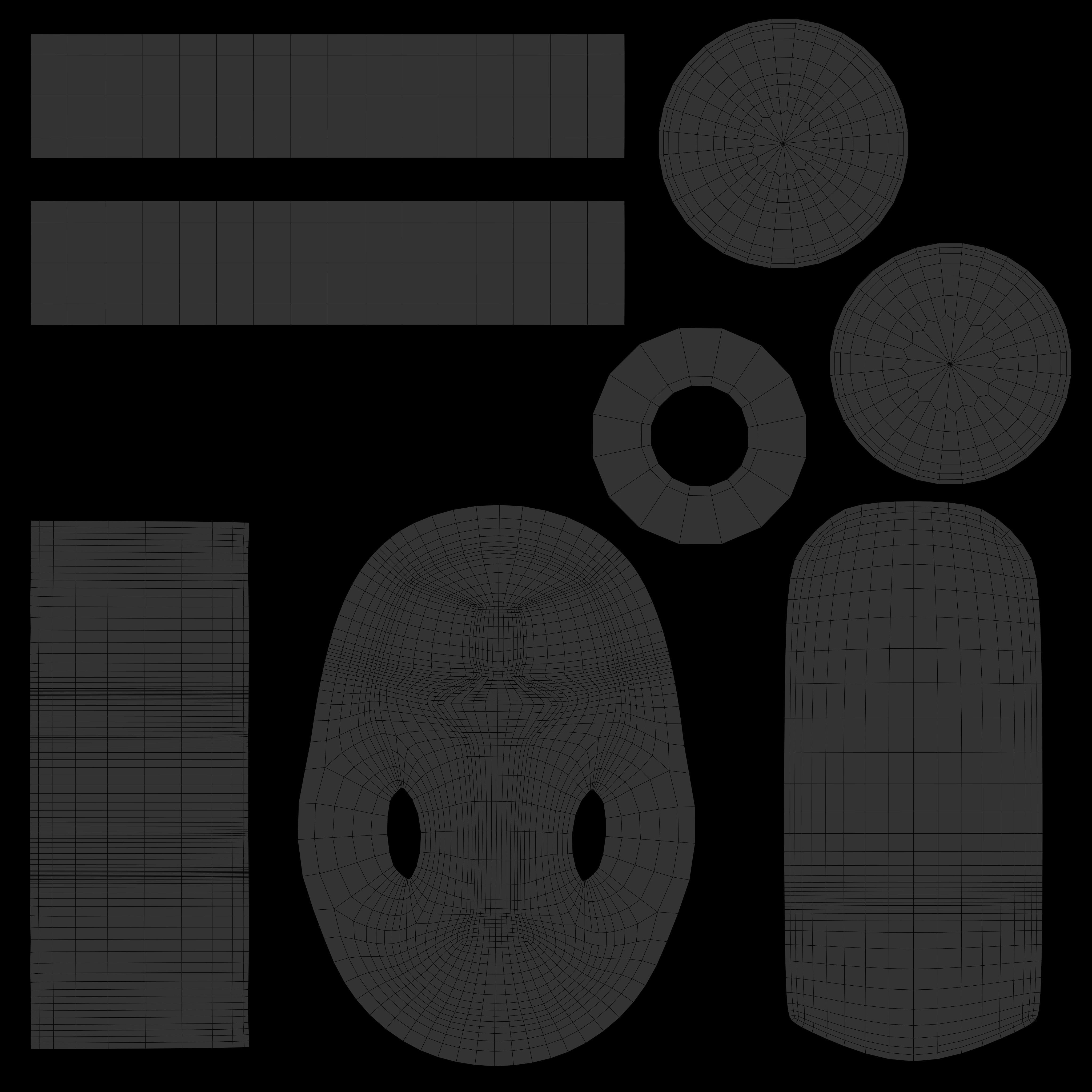 Plastic Liquid Container Low-poly 3D model_19