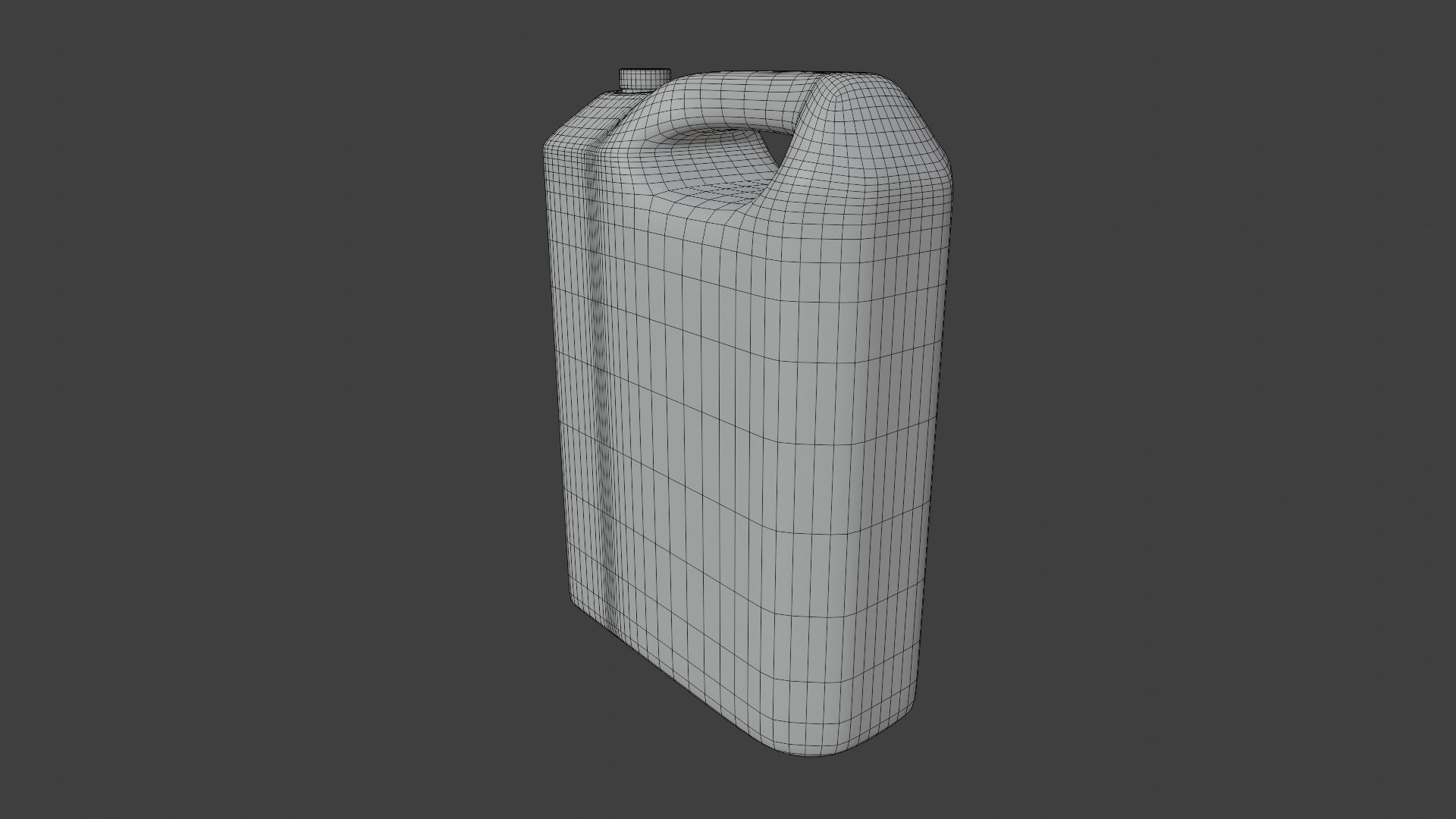 Plastic Liquid Container Low-poly 3D model_16