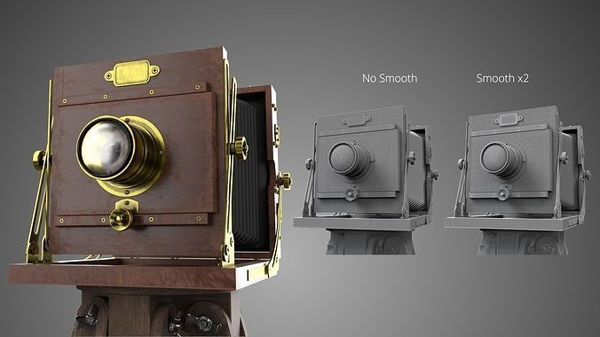 Vintage camera 3D model