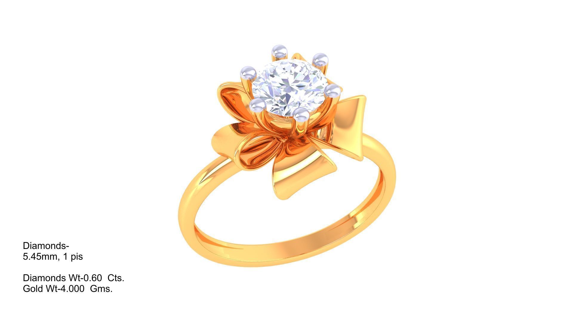 Solatire Rings 3D print model_1