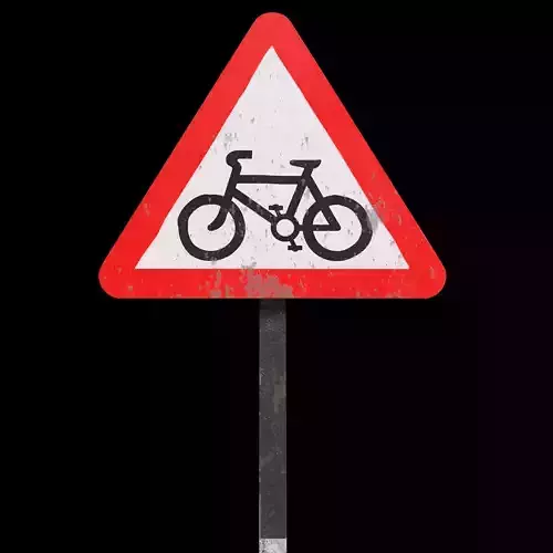 Cycle crossing Roadsign