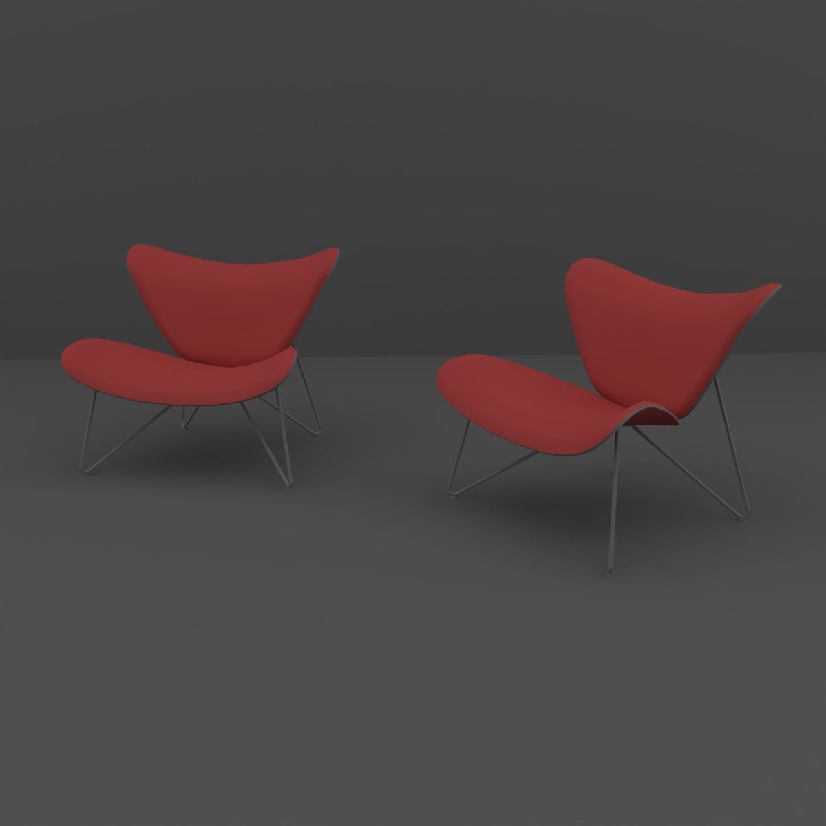Chair lounge 3D model_6