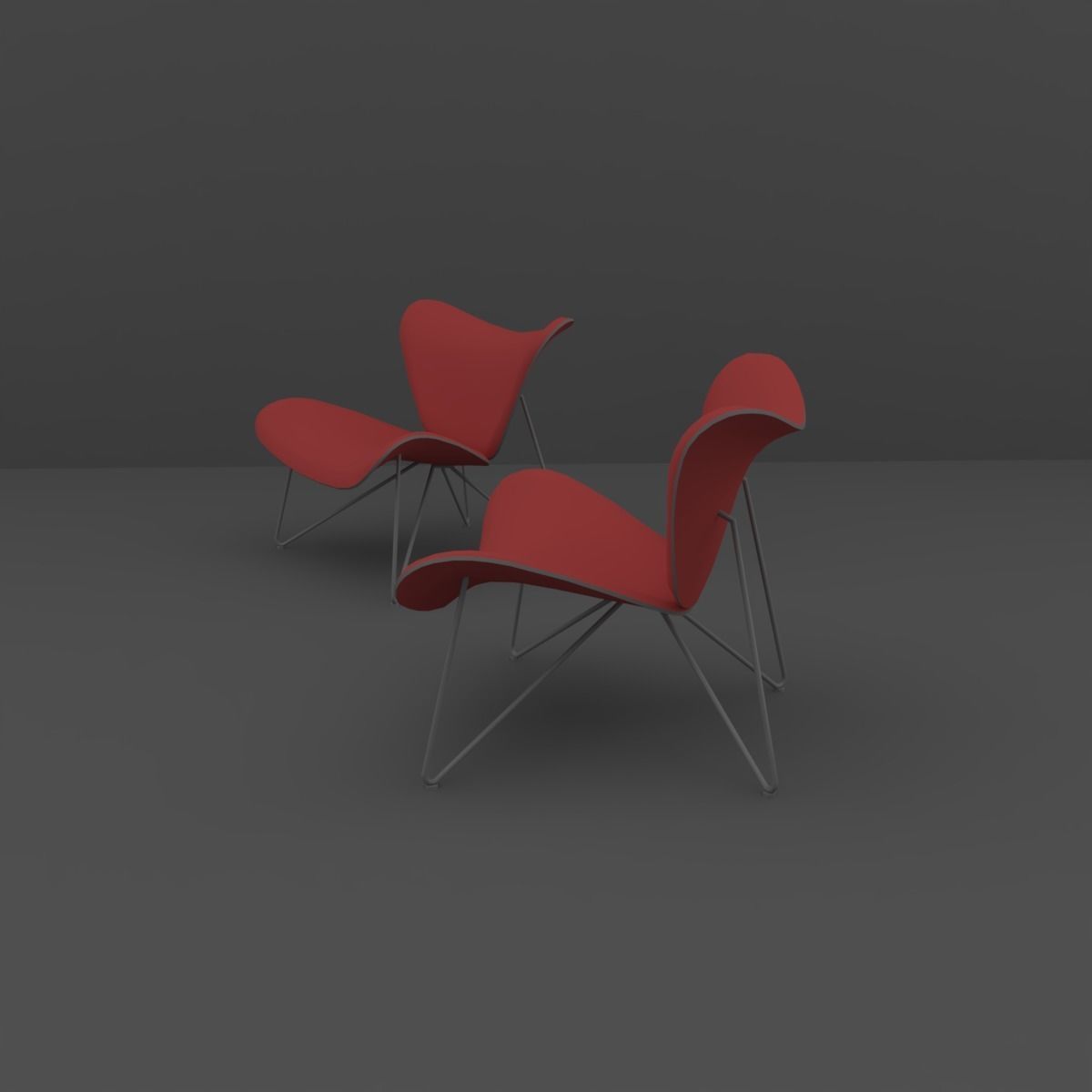 Chair lounge 3D model_5