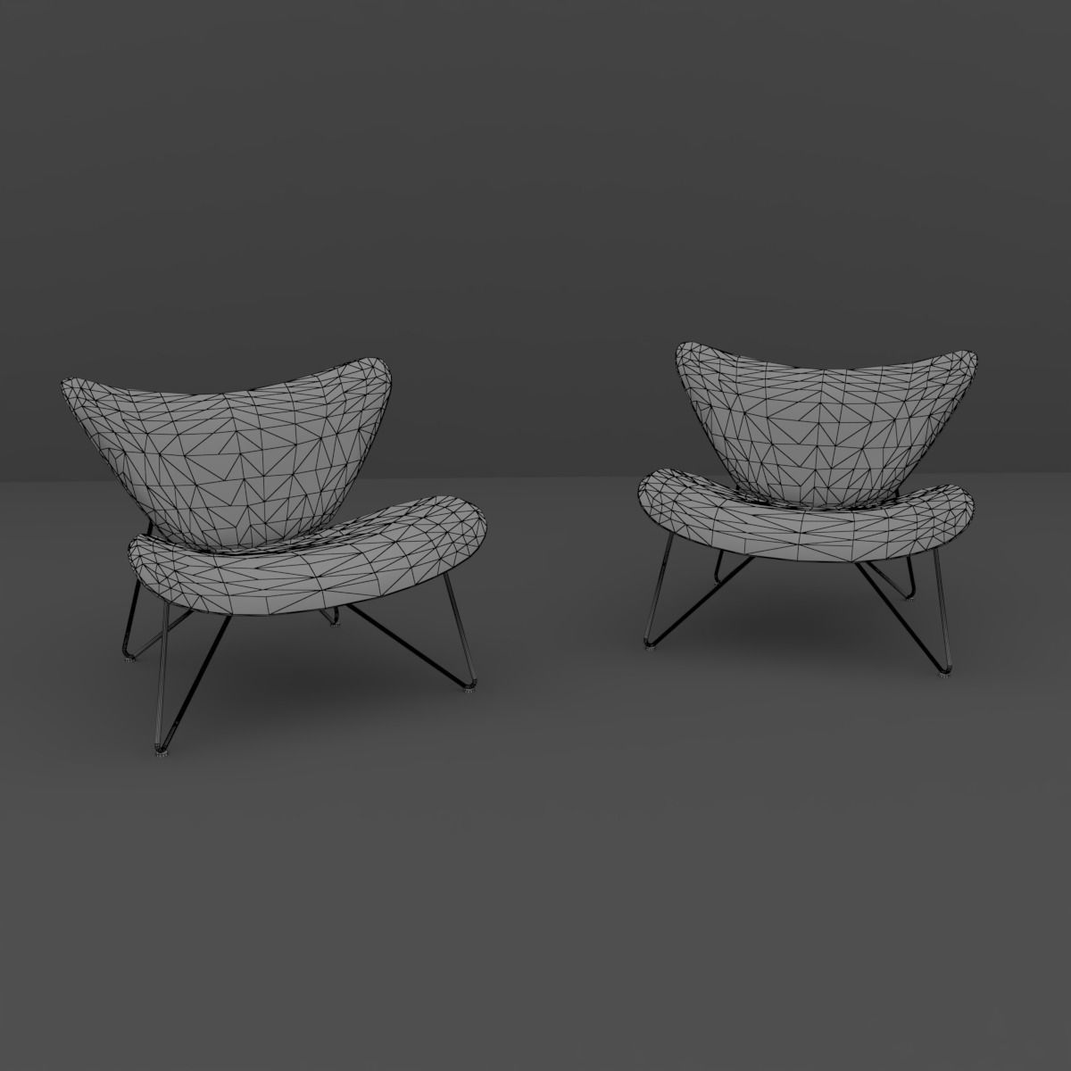 Chair lounge 3D model_8