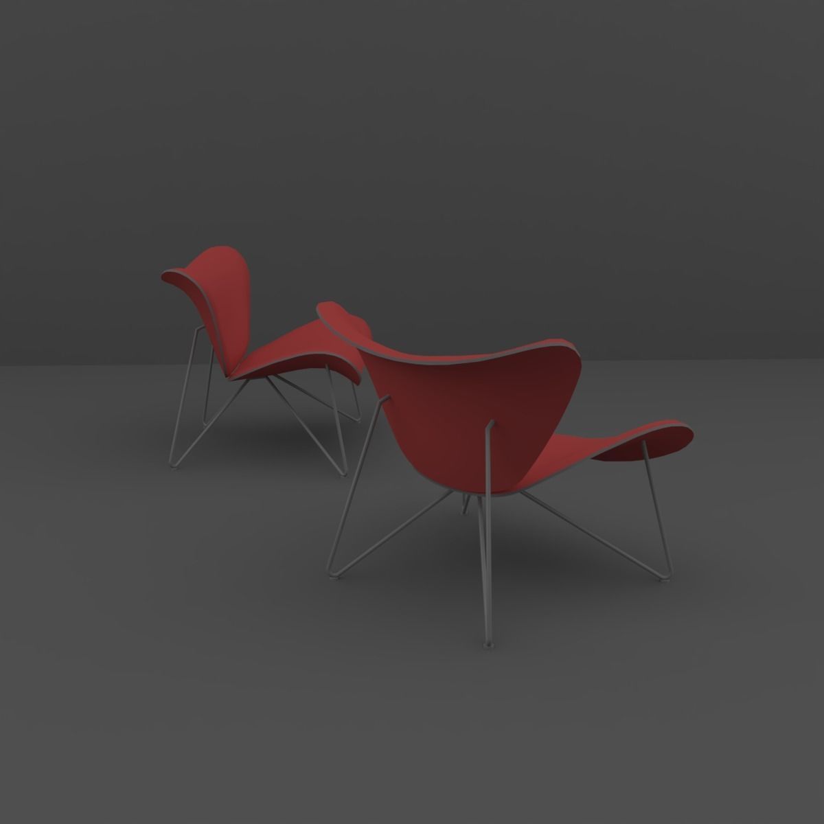 Chair lounge 3D model_2