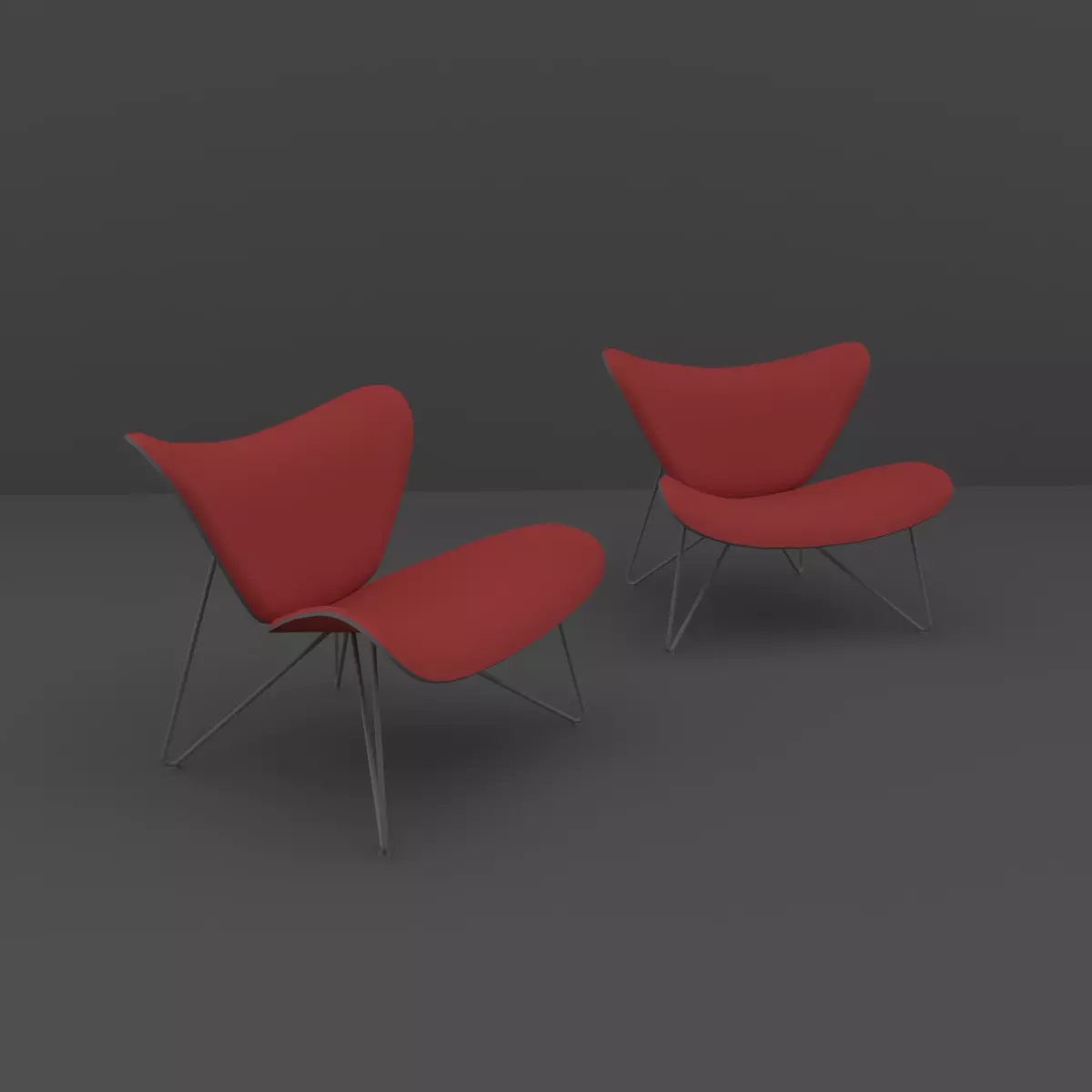 Chair lounge 3D model_0
