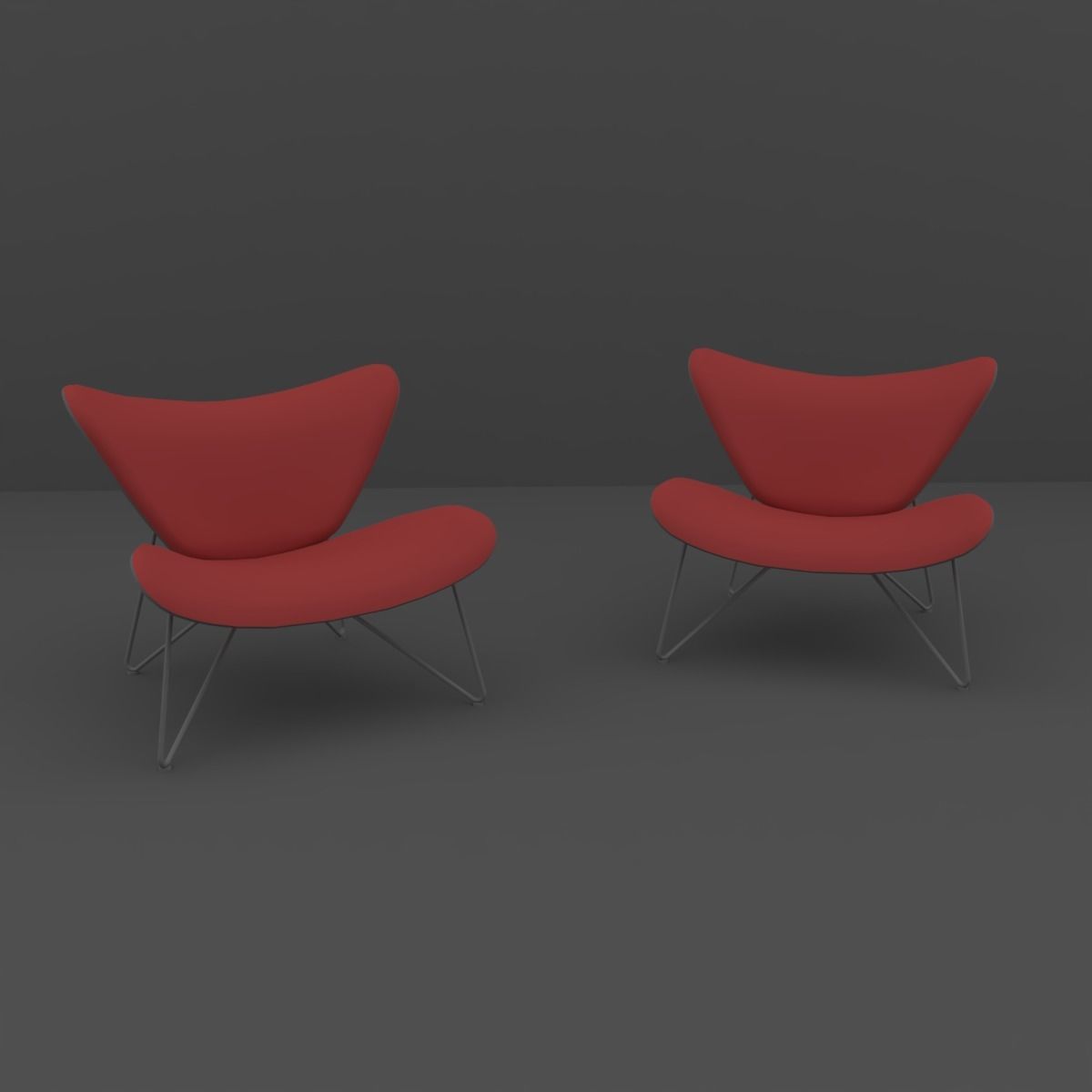Chair lounge 3D model_7