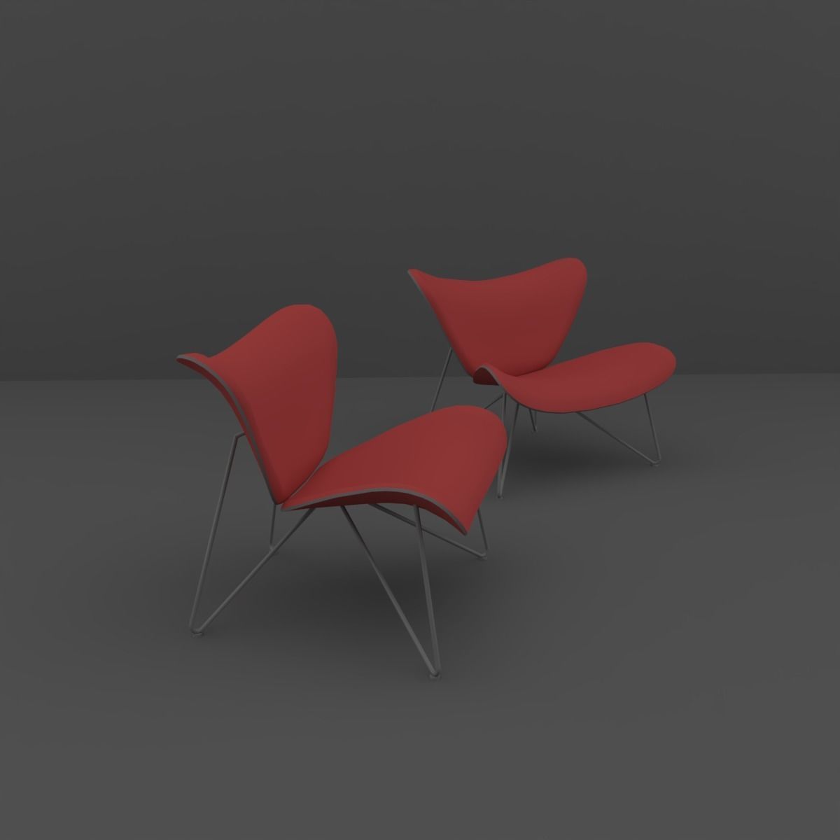 Chair lounge 3D model_1