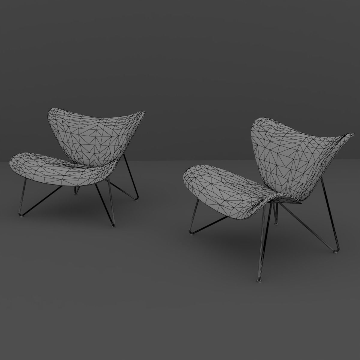 Chair lounge 3D model_10