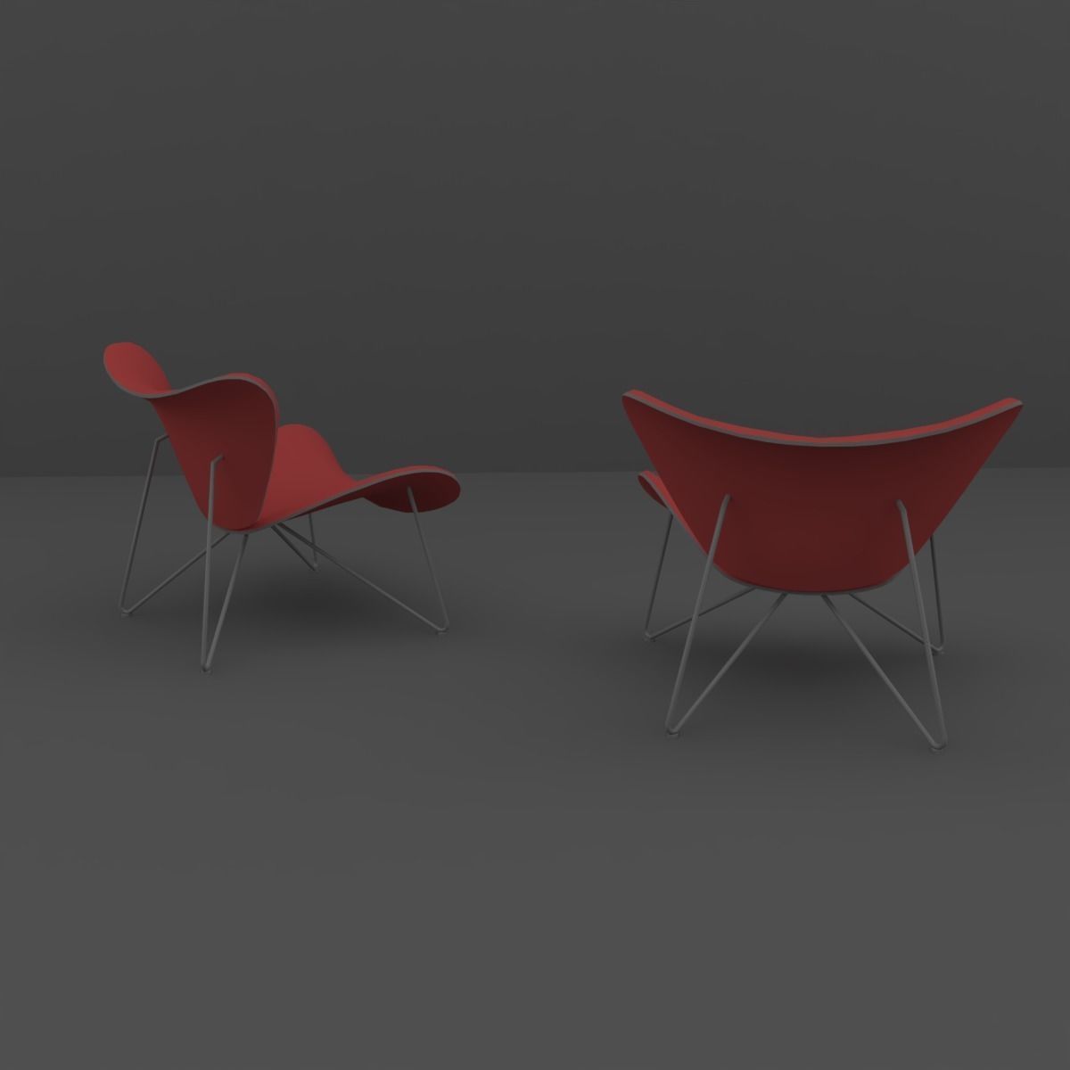 Chair lounge 3D model_3