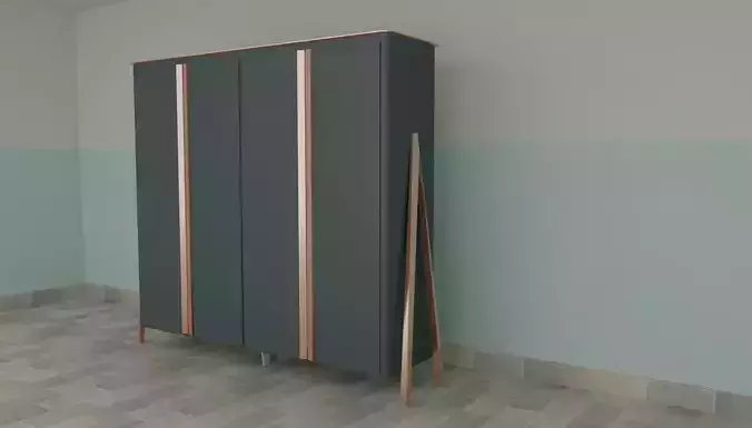 Wardrobe copper 3D model