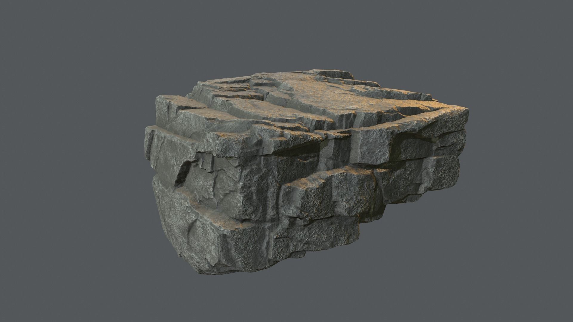Rock Unreal Engine 4  Low-poly 3D model_4