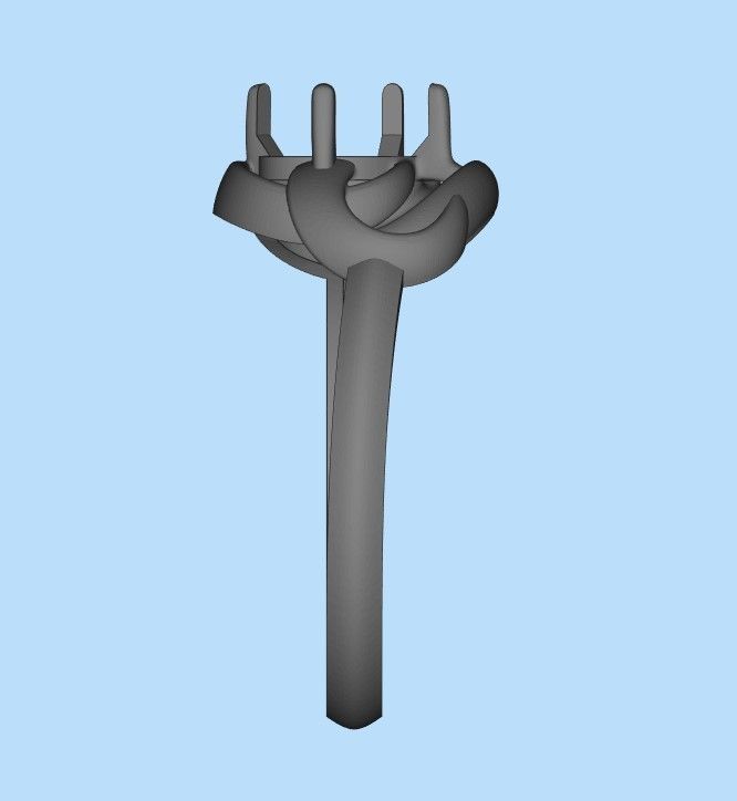 Women Ring with gem pear 3dm 3D print model 3D print model_26