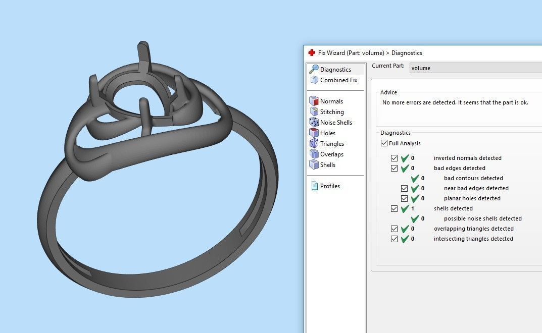 Women Ring with gem pear 3dm 3D print model 3D print model_32