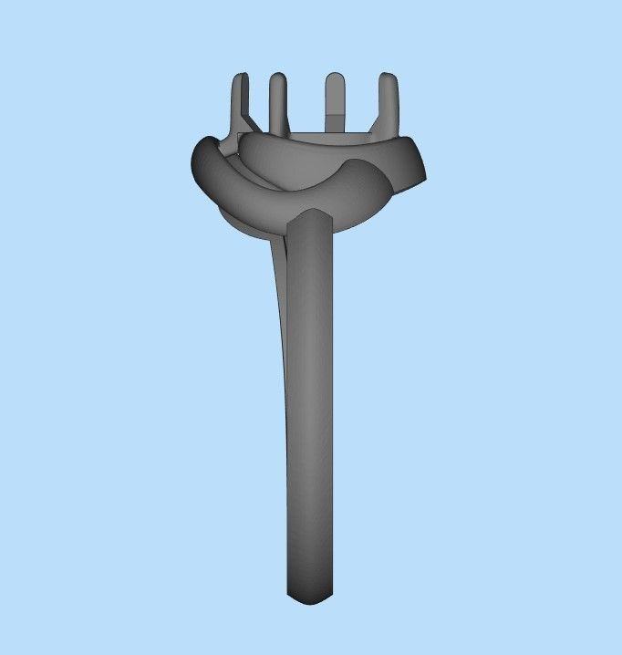 Women Ring with gem pear 3dm 3D print model 3D print model_25