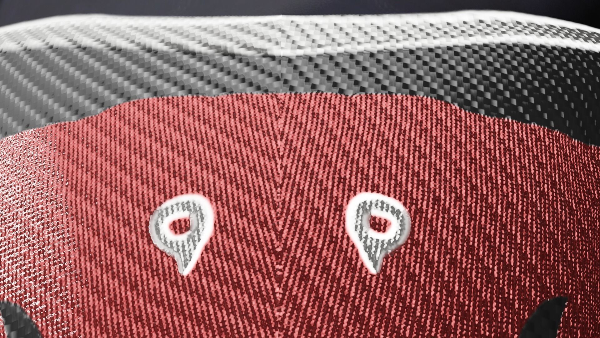 red modern sci-fi helmet SciMet  Low-poly 3D model_8