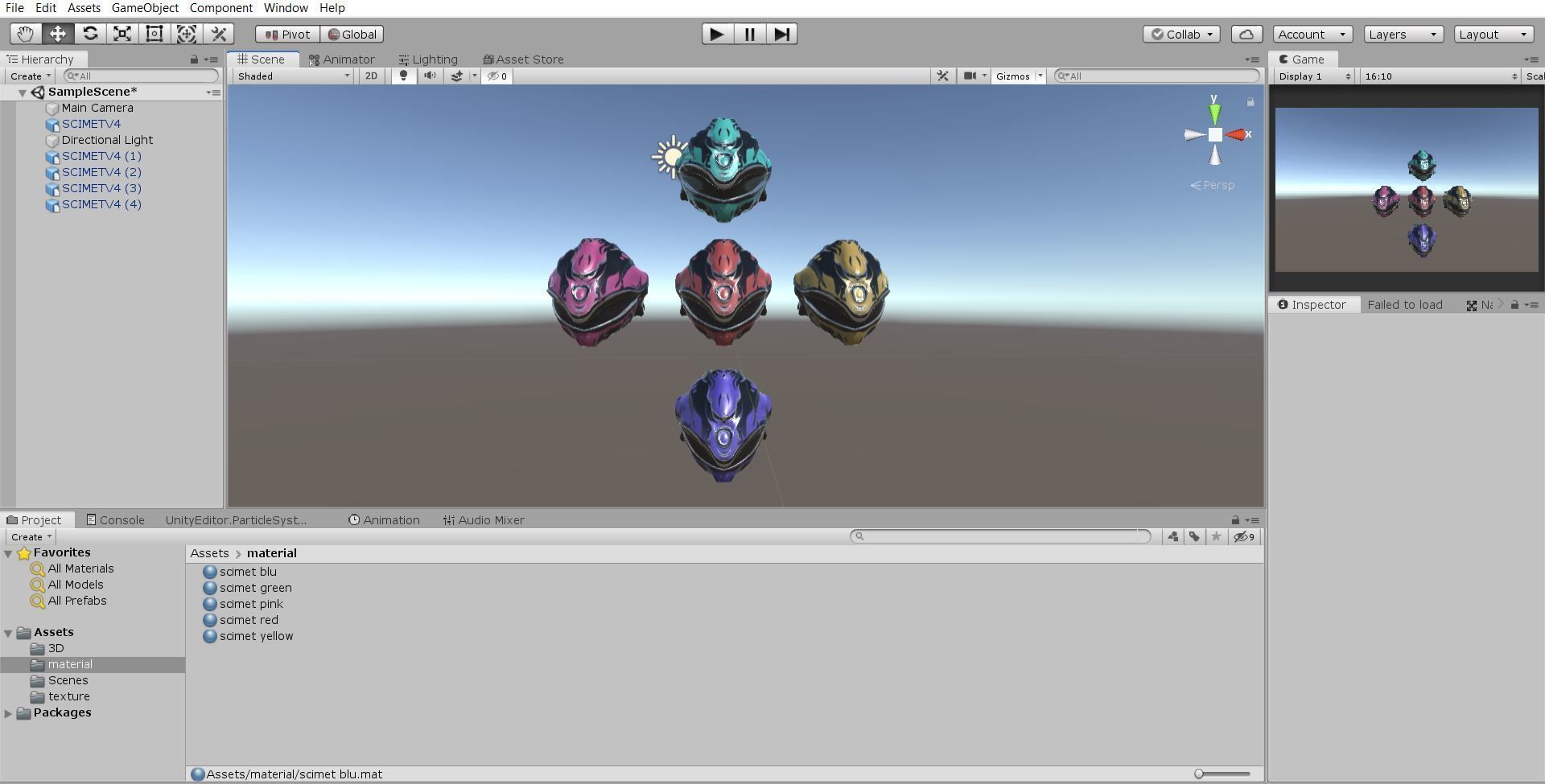 red modern sci-fi helmet SciMet  Low-poly 3D model_9