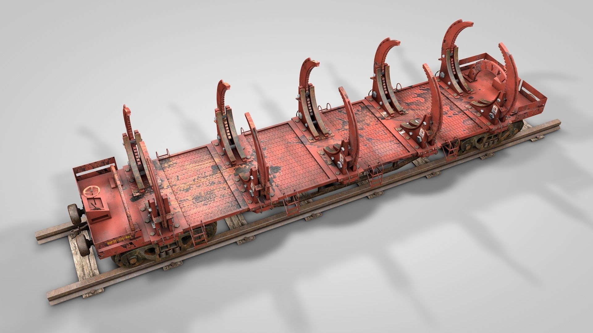 Custom Loads Cargo Wagon 3D model_2