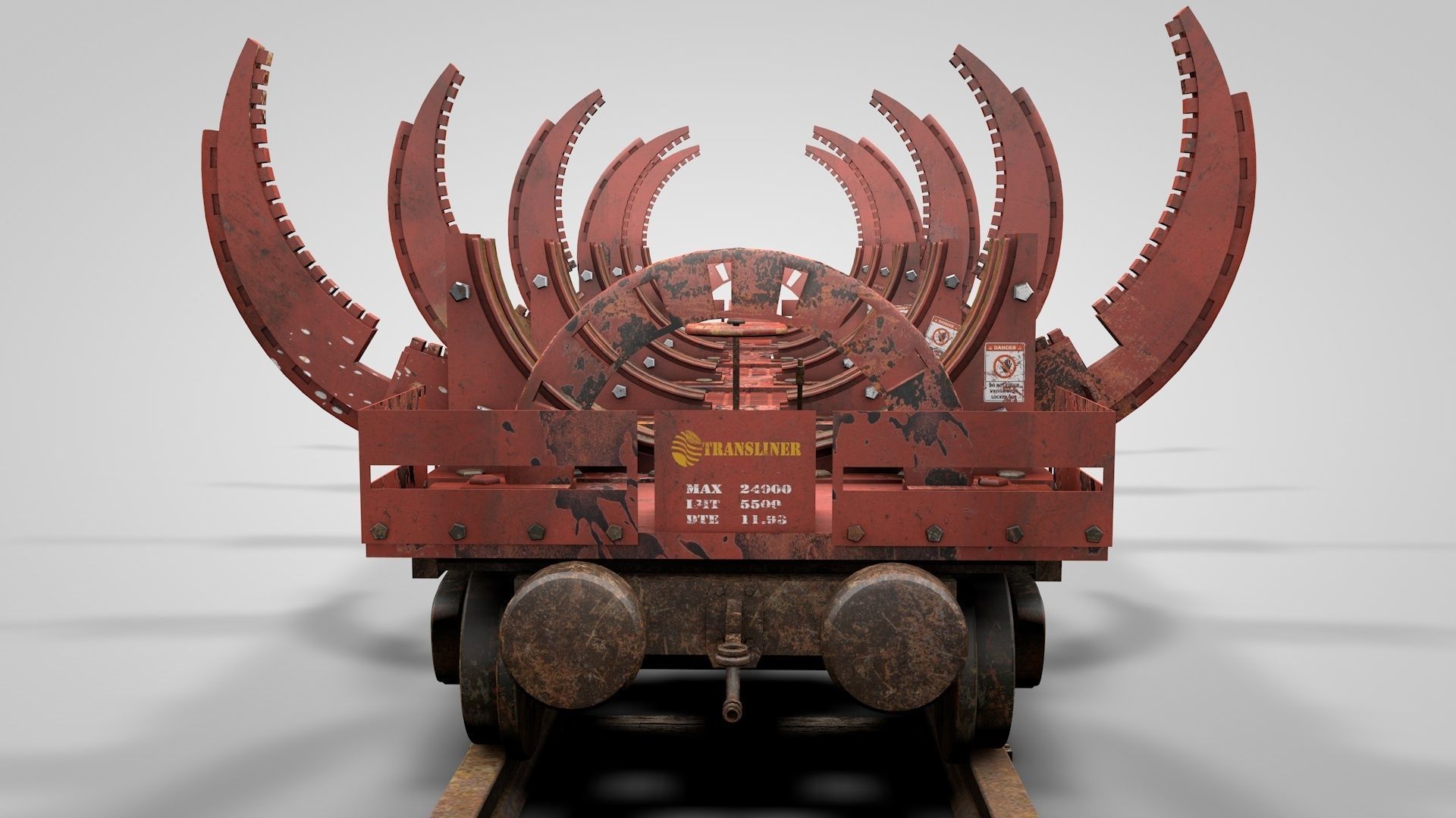 Custom Loads Cargo Wagon 3D model_3