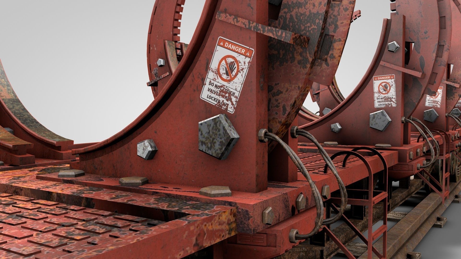 Custom Loads Cargo Wagon 3D model_5