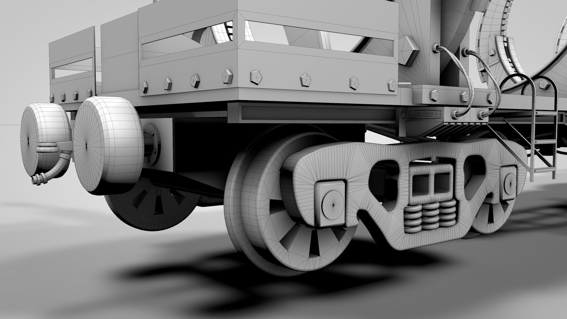 Custom Loads Cargo Wagon 3D model_15